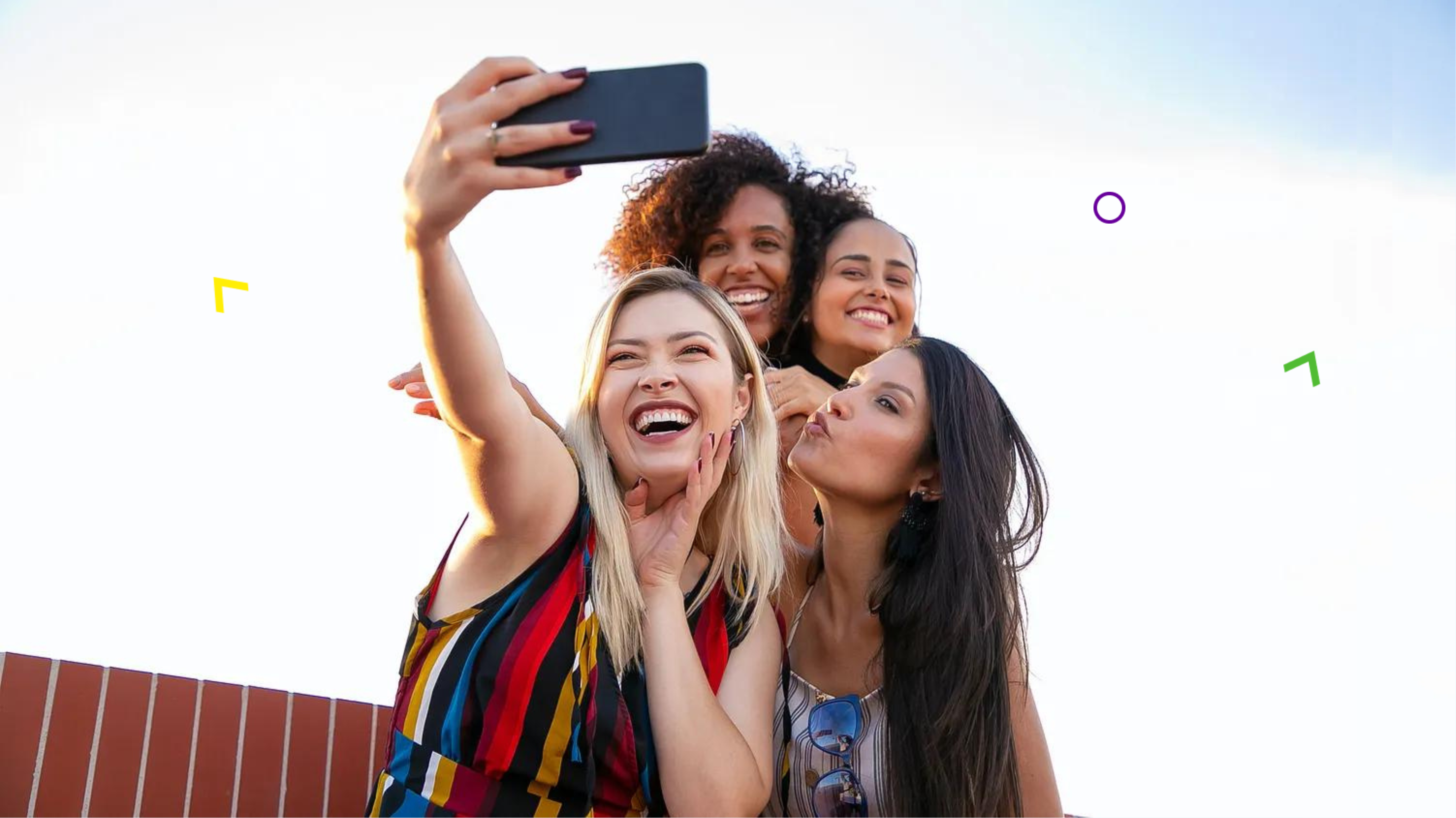 friends taking a selfie